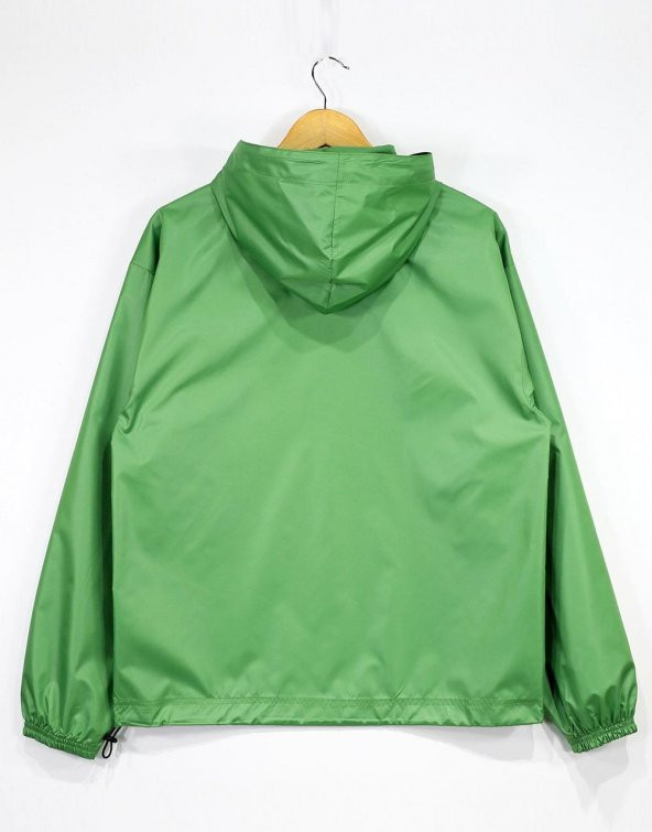 Champion Yeşil Yarım Fermuar Kapüşonlu Yağmurluk - 3