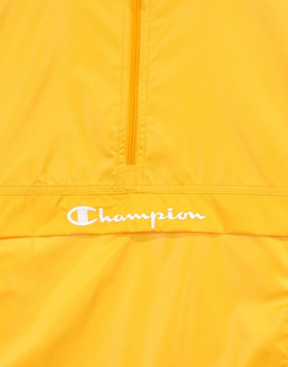 Champion Sarı Yarım Fermuar Kapüşonlu Yağmurluk - 2