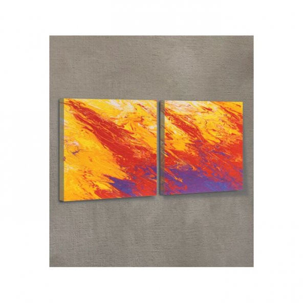 Impressive Sky 2 Parça Kanvas Tablo 80X40 Cm - 2