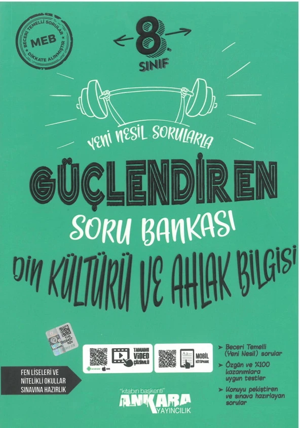 Ankara 8. Sınıf Güçlendiren Din Kültürü Soru Bankası