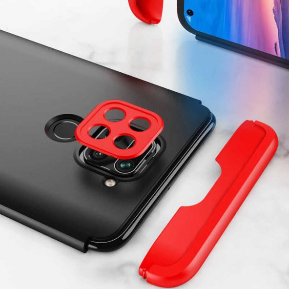 Xiaomi Redmi Note 9 Kılıf Zore 360 Tam Koruma Ays 3D Kamera Koruma - 7