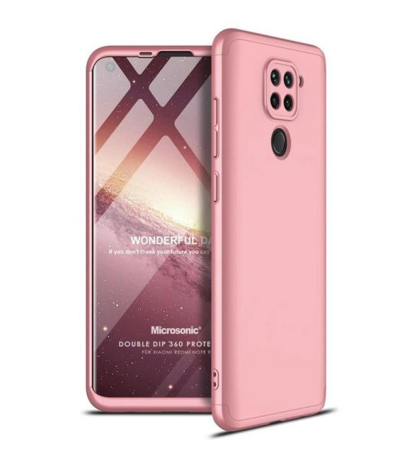 Xiaomi Redmi Note 9 Kılıf Zore 360 Tam Koruma Ays 3D Kamera Koruma - 10