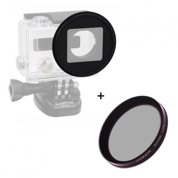 Gopro Standart Housing İçin 52mm CPL Filtre