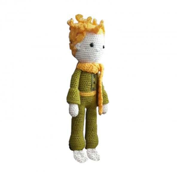 Amigurumi El Örmesi Oyuncak Bez Bebek Küçük Prens 30 Cm