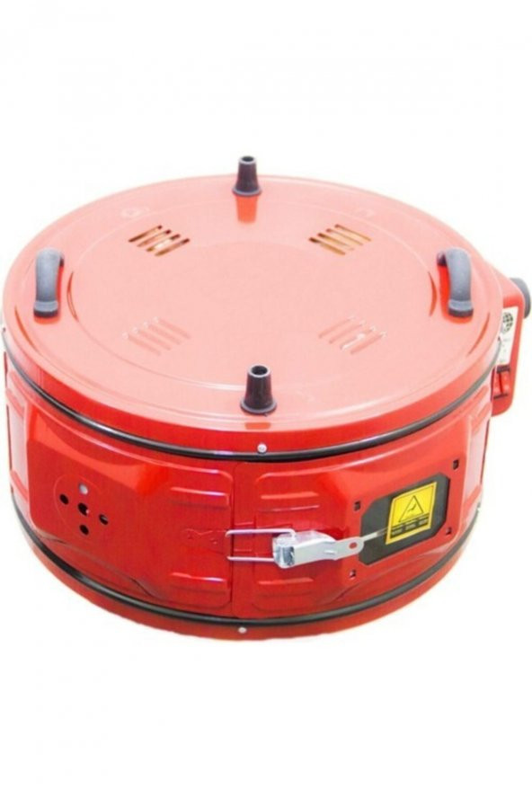 Merpa Yuvarlak Davul Fırın Tek Tepsili Kırmızı - 2