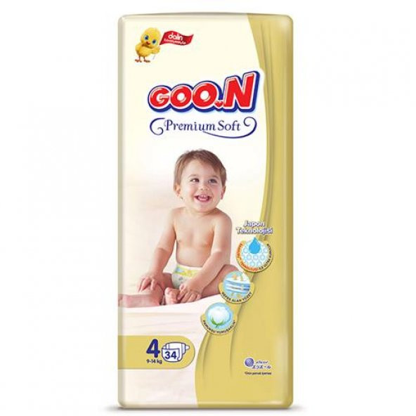 Goon Premium Soft Bebek Bezi 4 Beden 34 Adet (9-14kg)