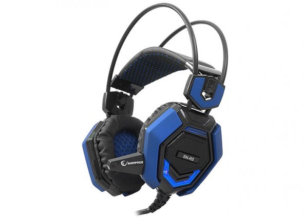 Rampage SN-R5 X-CORE Siyah-Mavi Oyuncu Mikrofonlu Kulaklık