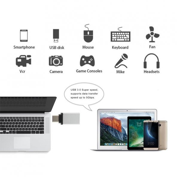 Type-C Girişli Telefonlar İçin USB Flash Disk Girişi - 8
