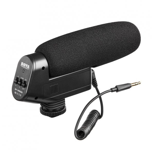 Boya BY-VM600 Ses Kayıt Cİhazı İçin Prof. Shotgun Mikrofon