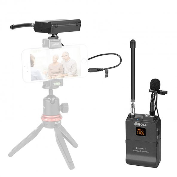 Boya BY-WFM12 İphone İpad İçin Kablosuz Mikrofon - 5