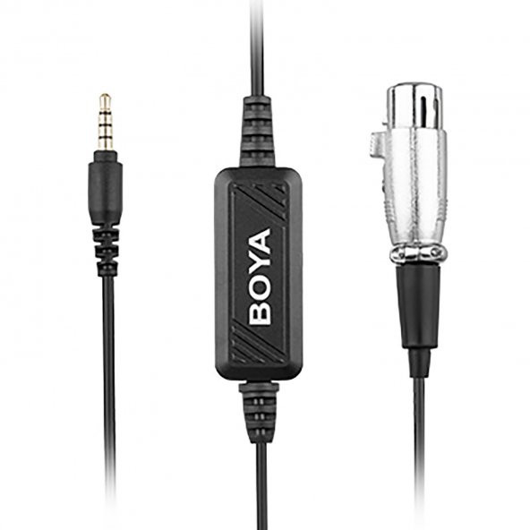 Boya BY-BCA6 Sony Samsung LG Huawei Telefonlara XLR Mikrofon Bağlama Kablosu