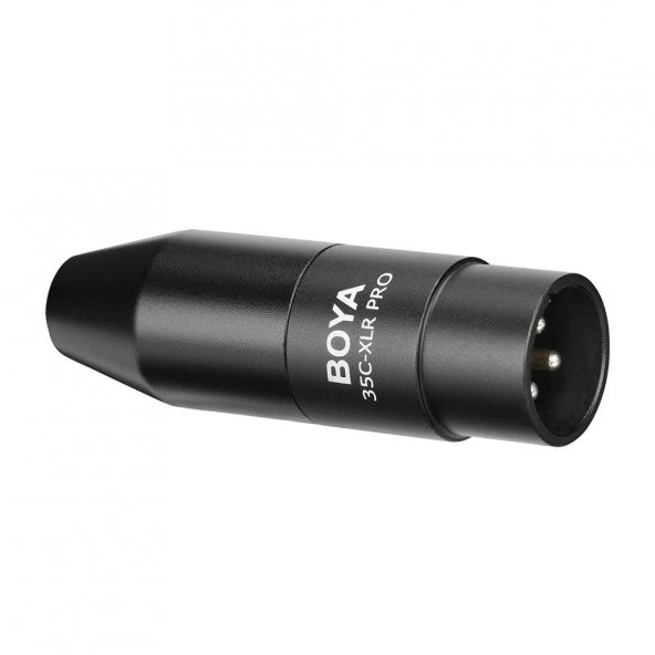 Boya 35C-XLR Pro 3.5mm Jaklı Mikrofonu XLR Girişli Kameraya Bağlama Aparatı