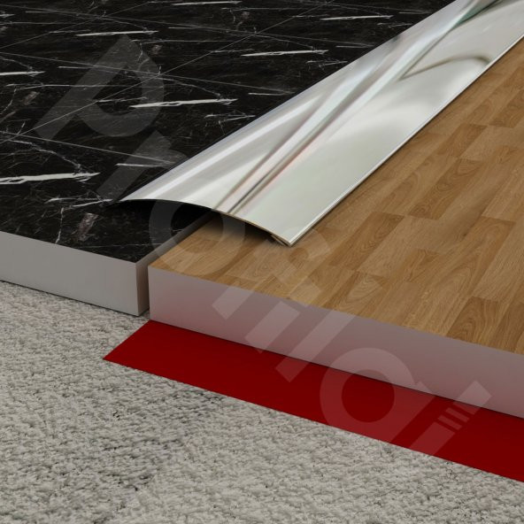 Paslanmaz Çelik Kapı Eşik Çıtası 90 cm Parlak - 2