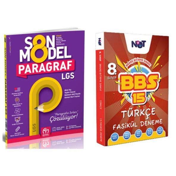 MODEL YAYINLARI 8.SINIF PARAGRAF VE BİNOT TÜRKÇE BRANŞ DENEME - 1