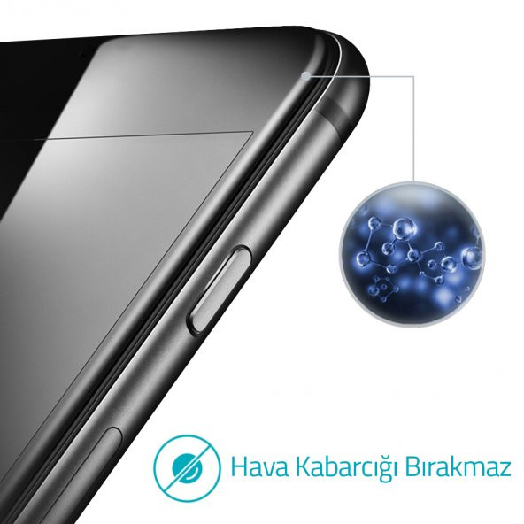 Bufalo Huawei Y6s Ekran Koruyucu 5D Temperli Cam Siyah - 4