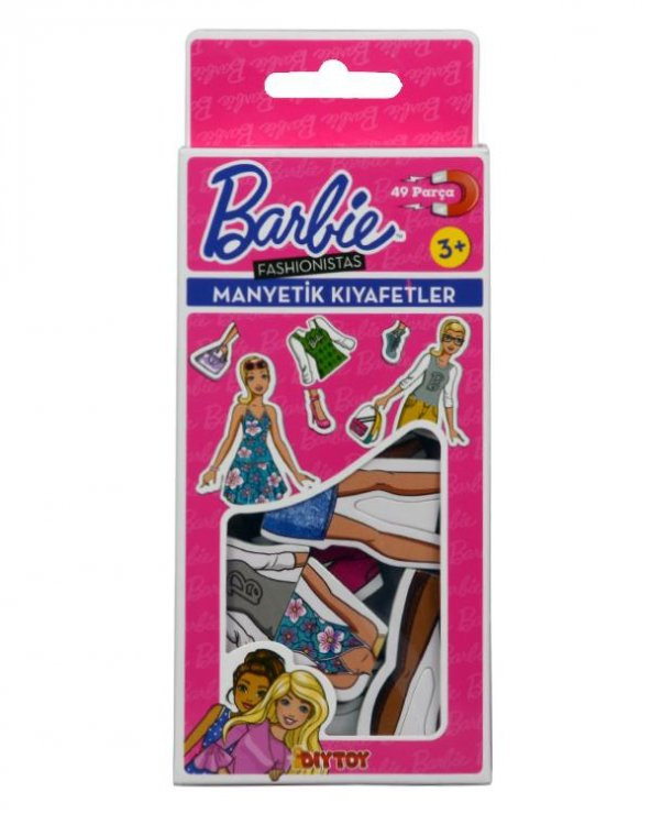 Barbie 49 Parça Manyetik Elbise Giydirme Oyunu
