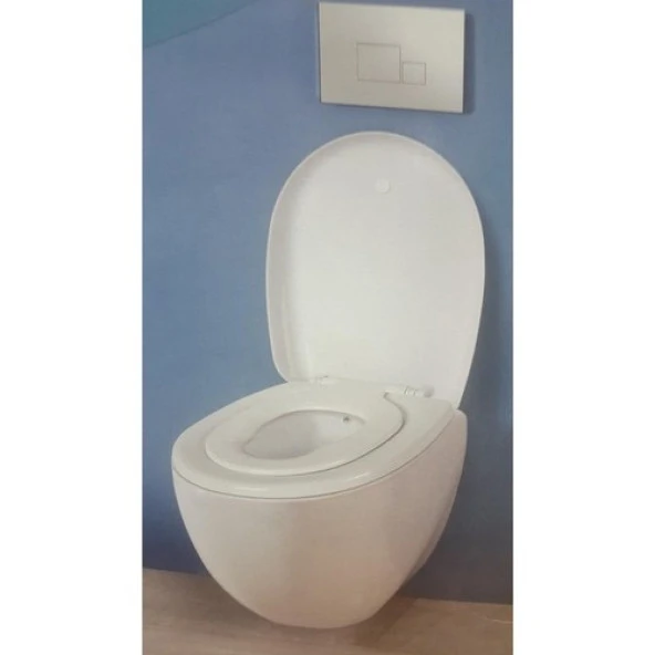 Nkp Universal Çocuk Adaptörlü Yavaş Kapanır Klozet Kapağı 0340 - 3