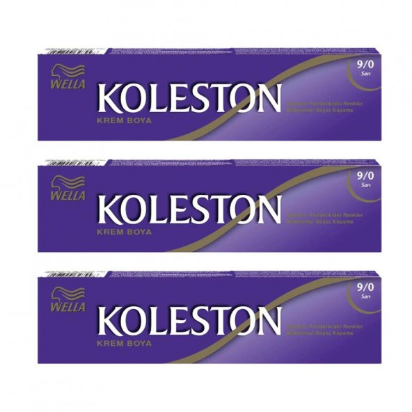 Koleston Tüp Boya 60 ml - 9.0 Sarı 3 Adet