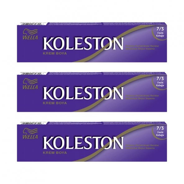 Koleston Tüp Boya 50 ml - 7.3 Fındık Kabuğu 3 Adet