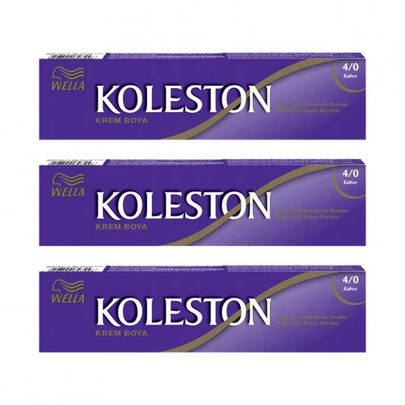 Koleston Tüp Boya 50 ml - 4.0 Kahve 3 Adet