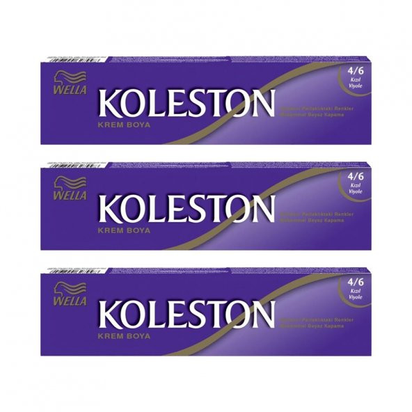 Koleston Tüp Boya 50 ml - 4.6 Kızıl Viyole 3 Adet