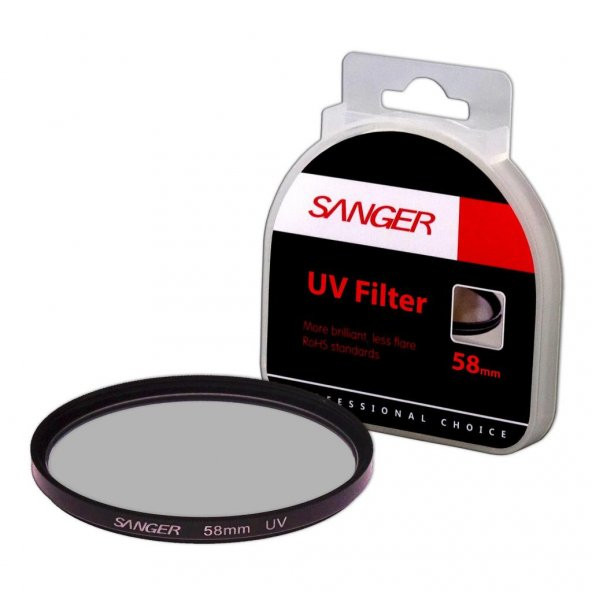 Dslr Fotoğraf Makinası Kamera İçin 58mm UV Filtre