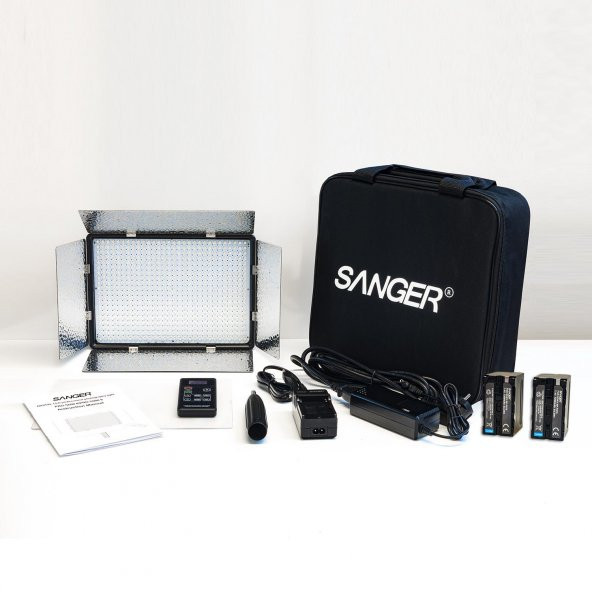 Sanger PRO-S600 II Kamera Işığı Batarya Şarj ve Adaptölü 600led
