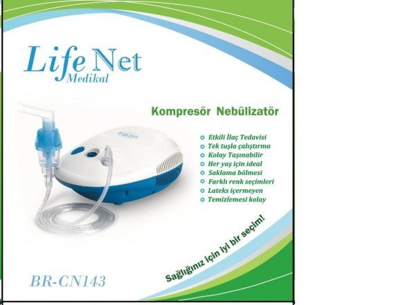 Kompresörlü NEBULİZATÖR Cihazı, BUHAR ,MASKE BRCN143 - 2