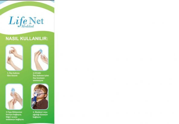 Kompresörlü NEBULİZATÖR Cihazı, BUHAR ,MASKE BRCN143 - 3