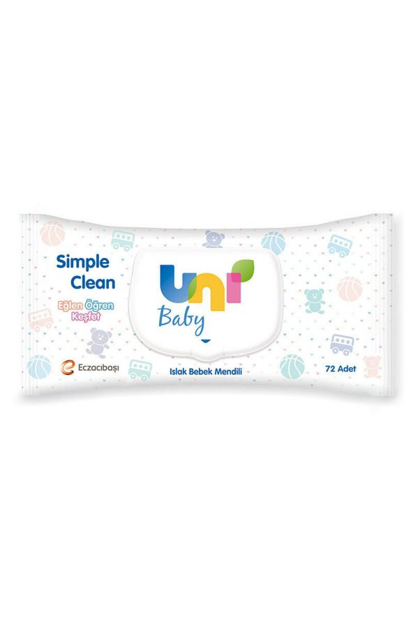 Uni Baby Islak Havlu Simple Clean 72 Li
