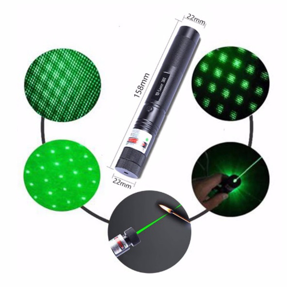 GREEN LASER POİNTER ŞARJLI GÜÇLÜ YEŞİL LAZER METAL KASA - 3