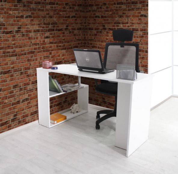 Chic Life Gelincik Fonksiyonel Çalışma Masası Beyaz - 2