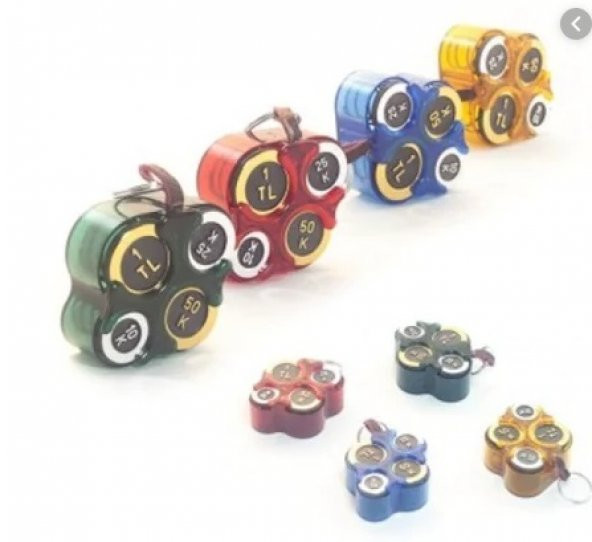 4 ADET BOZUK PARAMATİK PARA CÜZDANI ANAHTARLIK - 2