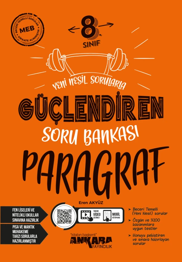 Ankara 8.Sınıf Güçlendiren Paragraf Soru Bankası