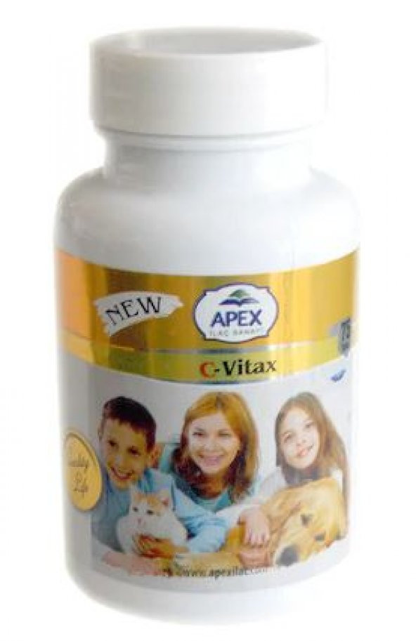 Apex C-Vitax Kedi ve Köpek C Vitamini 75 Tablet