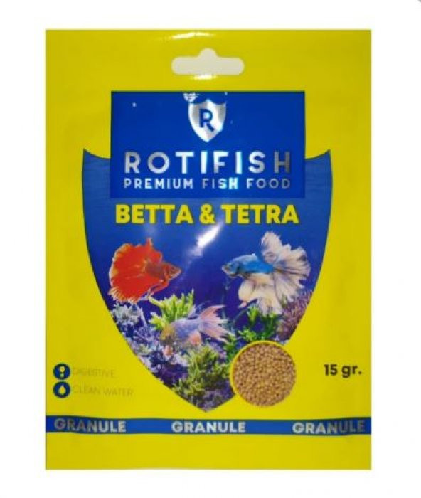 Rotifish Betta Tetra Balık Yemi 15 Gr