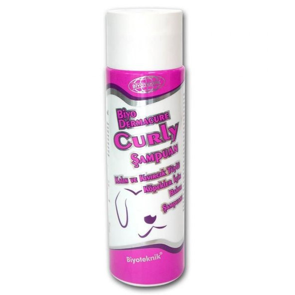 Biyoteknik Curly Kalın ve Kıvırcık Tüylü Köpek Şampuanı 250 ml