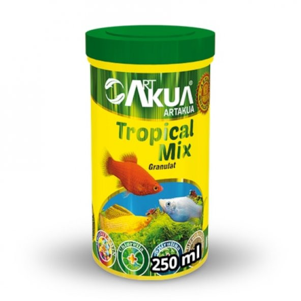 Artakua Tropical Mix Tropikal Balık Yemi 250 ml