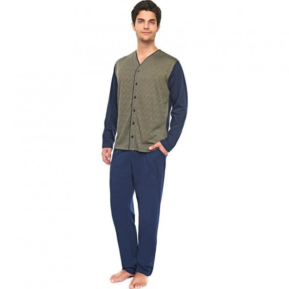 Çift Kaplan 8355 Erkek 3lü Kısa Kol Pijama Takımı - 2