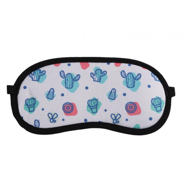 KAKTÜS TASARIMLI UYKU BANDI -GÖZ BANDI