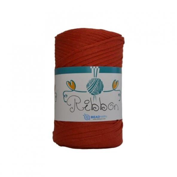 Ribbon Yarn Örgü İpliği Kırmızı Pamuklu Bead Yarn