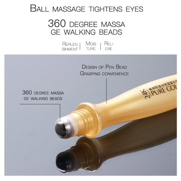 Göz Altı ve Çevresi İçin 24K Roller Serum 15ml - 2