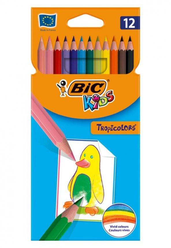 Bic Kids Tropıcolors Kuru Boya Kalemi 12 Renk