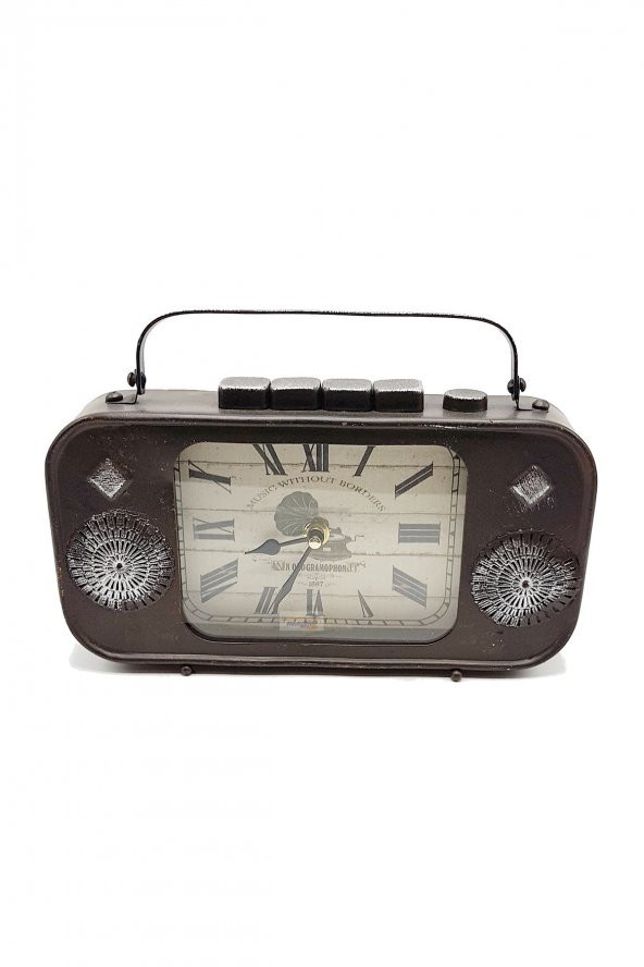 Dekoratif Radyo Görünümlü Saat 18 cm