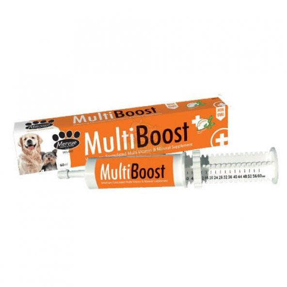 Mervue MultiBoost Köpek Multi Vitamin ve Mineral Destek Pastası 60 ML