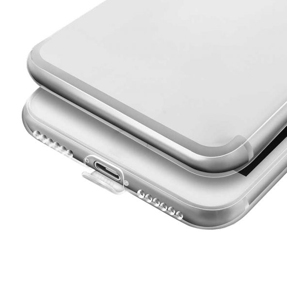 Huawei Y5p Kılıf FitCase Toz Koruma Tıpalı Şeffaf Arka Kapak - 2