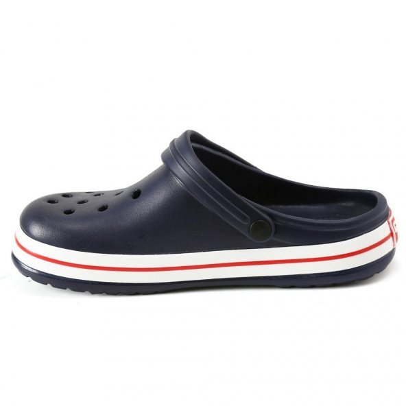 Unisex Lacivert Beyaz Crocband Platform Clog Terlik - 3