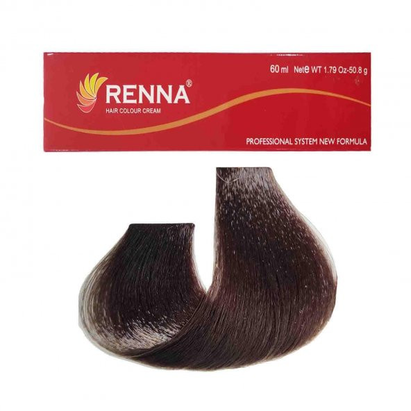 Renna Saç Boyası Tüp 60 Ml - 6-11 Yoğun Küllü Koyu Kumral ( Oksidan Hediyeli )