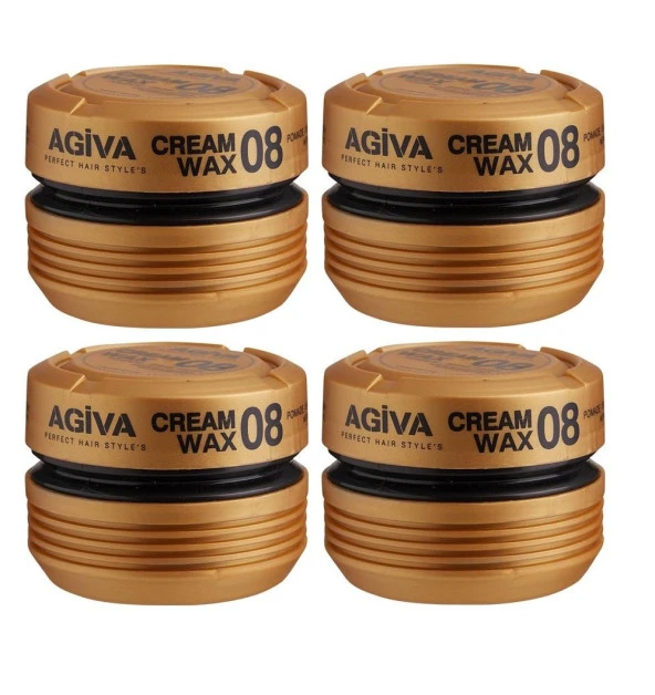 Agiva Wax 08 Cream Wax 175 ml 4 Adet