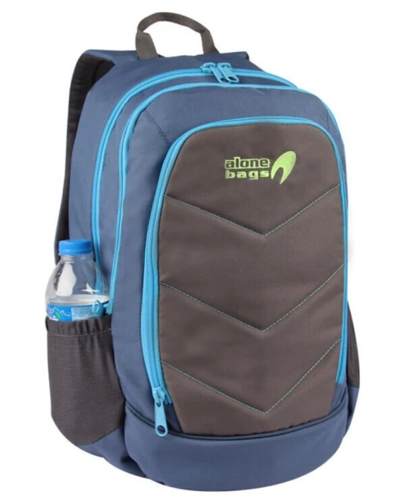 V Dikişli Su Geçirmez Kumaş Okul Ve Günlük Sırt Çantası Fuşya Renk - 11